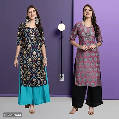 Fancy Crepe Kurtas For Women Pack Of 2