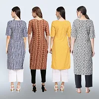 Women Stylish Crepe Straight Kurta-thumb1