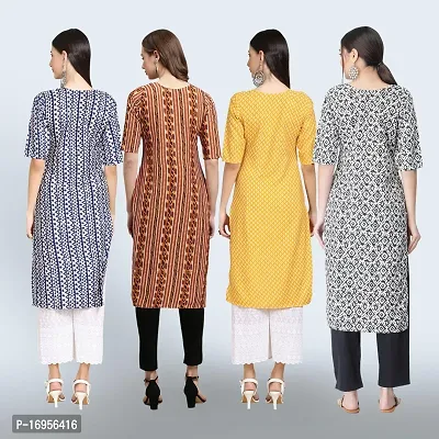 Women Stylish Crepe Straight Kurta-thumb2