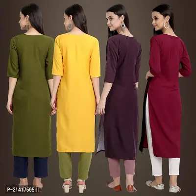 Fancy Crepe Kurtis for Women Pack Of 4-thumb2