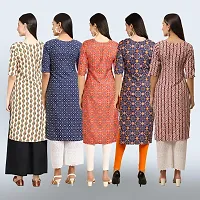 Women Stylish Crepe Printed Staright Kurta-thumb1