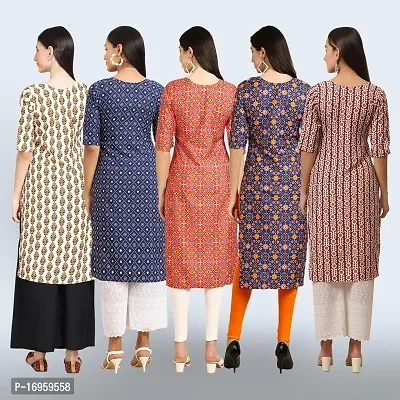 Women Stylish Crepe Printed Staright Kurta-thumb2