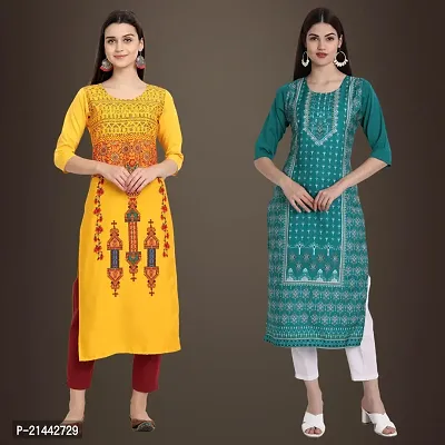 Fancy Crepe Kurtis for Women Pack Of 2