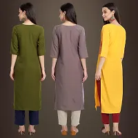 Fancy Crepe Kurtis for Women Pack Of 3-thumb1