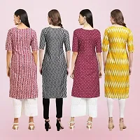 Women Stylish Crepe Printed Straight Kurta-thumb1