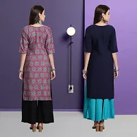 Fancy Crepe Kurtas For Women Pack Of 2-thumb1