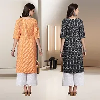 Fancy Rayon Kurtis For Women Pack Of 2-thumb1