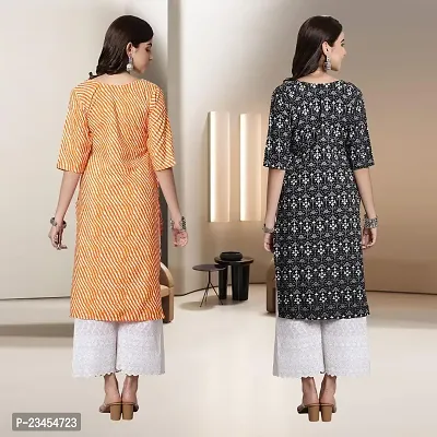 Fancy Rayon Kurtis For Women Pack Of 2-thumb2