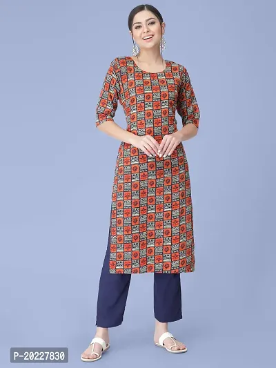 Amazing Crepe Printed Kurta Set For Women-thumb0