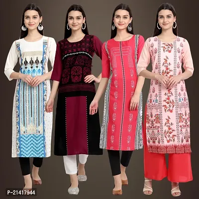 Fancy Crepe Kurtis for Women Pack Of 4