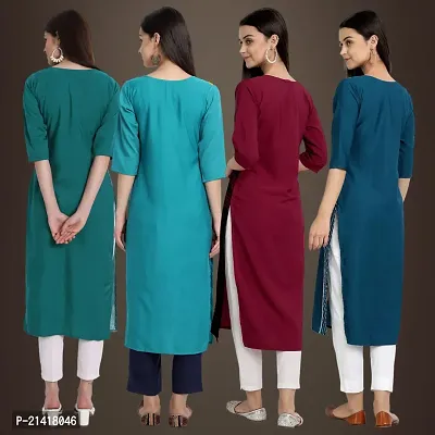 Fancy Crepe Kurtis for Women Pack Of 4-thumb2