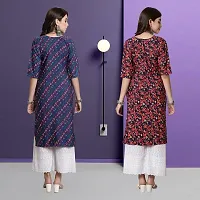 Fancy Crepe Kurtas For Women Pack Of 2-thumb1