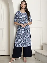 Fancy Crepe Printed Kurtas For Women Pack Of 6-thumb2