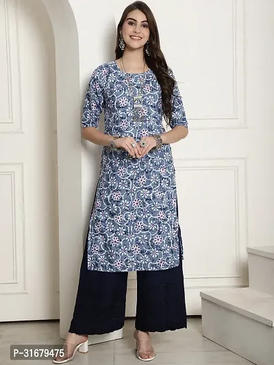 Fancy Crepe Printed Kurtas For Women Pack Of 6-thumb3