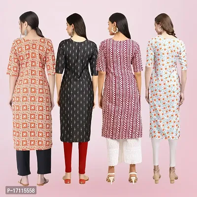 Women Stylish Crepe Printed Straight Kurta-thumb2