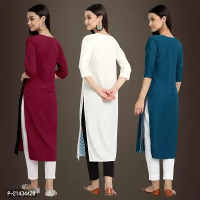 Fancy Crepe Kurtis for Women Pack Of 3-thumb2