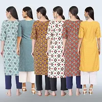 Women Stylish Crepe Printed Straight Kurta Combo-thumb1