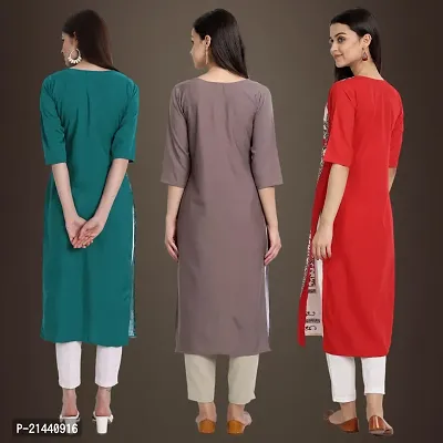 Fancy Crepe Kurtis for Women Pack Of 3-thumb2