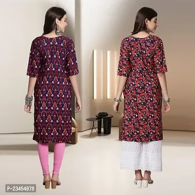 Fancy Rayon Kurtis For Women Pack Of 2-thumb2