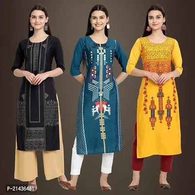 Fancy Crepe Kurtis for Women Pack Of 3