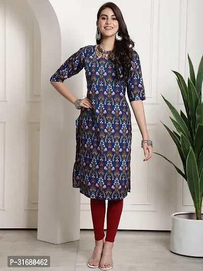 Fancy Crepe Printed Kurtas For Women Pack Of 6-thumb3