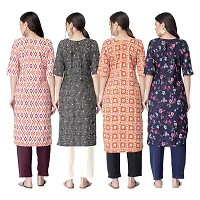 New Crepe Combo Printed Kurtis For Women Pack Of 4-thumb1