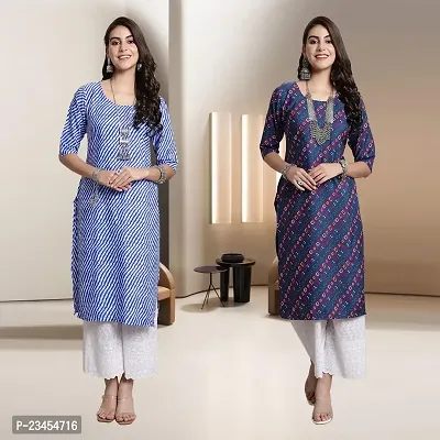 Fancy Rayon Kurtis For Women Pack Of 2