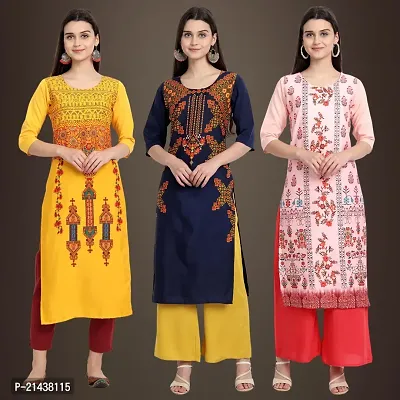 Fancy Crepe Kurtis for Women Pack Of 3