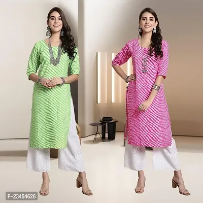 Fancy Rayon Kurtis For Women Pack Of 2