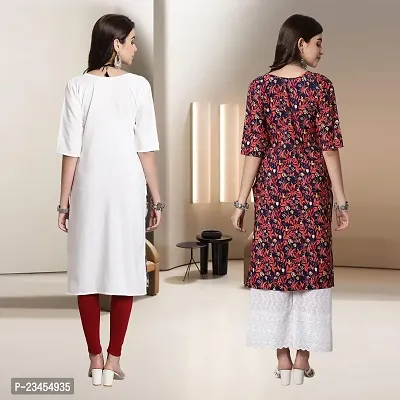 Fancy Rayon Kurtis For Women Pack Of 2-thumb2