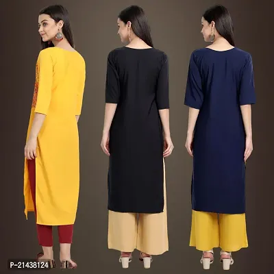 Fancy Crepe Kurtis for Women Pack Of 3-thumb2