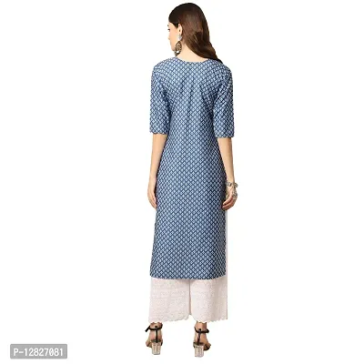 Women Crepe Digital Printed Straight Kurti { Pack of 5 }-thumb4