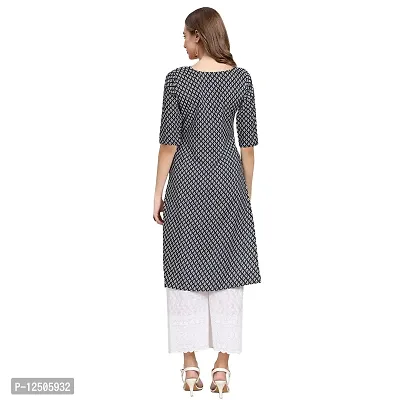 Women Crepe Digital Printed Straight Kurti  Pack of 3-thumb5