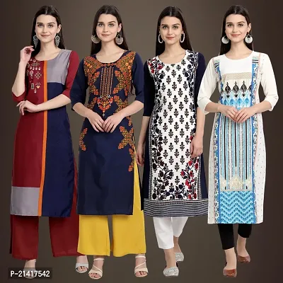 Fancy Crepe Kurtis for Women Pack Of 4