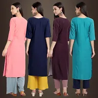 Fancy Crepe Kurtis for Women Pack Of 4-thumb1