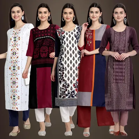 Stylish Fancy Kurtis Pack Of 5