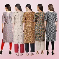 Women Stylish Crepe Printed Straight Kurta-thumb1