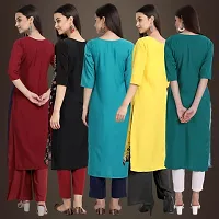 Fancy Crepe Kurtis For Women Pack Of 5-thumb1