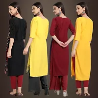 Fancy Crepe Kurtis for Women Pack Of 4-thumb1