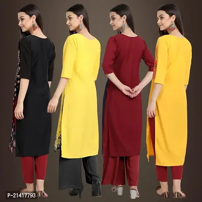 Fancy Crepe Kurtis for Women Pack Of 4-thumb2