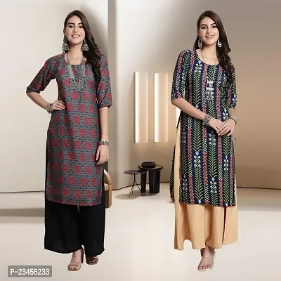 Fancy Rayon Kurtis For Women Pack Of 2