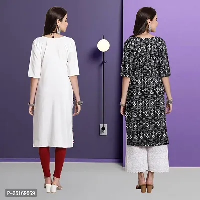 Fancy Crepe Kurtas For Women Pack Of 2-thumb2