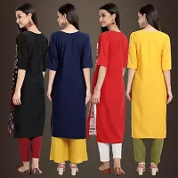 Fancy Crepe Kurtis for Women Pack Of 4-thumb1