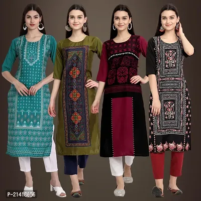 Fancy Crepe Kurtis for Women Pack Of 4