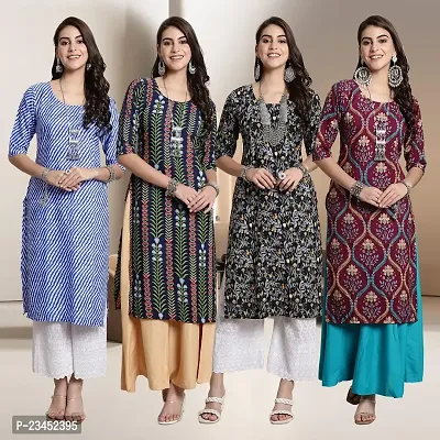 Fancy Crepe Kurtis for Women Pack Of 4