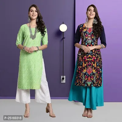 Fancy Crepe Kurtas For Women Pack Of 2