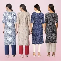 Women Stylish Crepe Printed Straight Kurta-thumb1