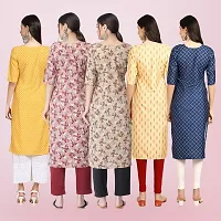 Women Stylish Crepe Printed Straight Kurta-thumb1