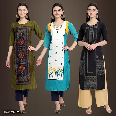 Fancy Crepe Kurtis for Women Pack Of 3