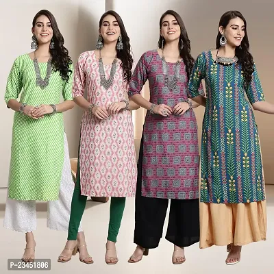 Fancy Crepe Kurtis for Women Pack Of 4